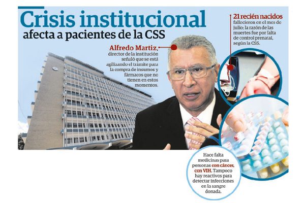 La falta de reactivos y medicamentos en la Caja de Seguro Social (CSS) está a punto de volverse crítica.