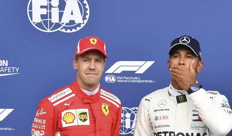 Vettel y Hamilton, finalizada las pruebas de clasificación. /Foto AP