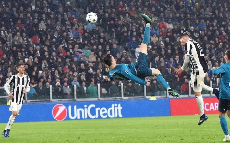 El golde chilena de Cristiano Ronaldo. Foto EFE
