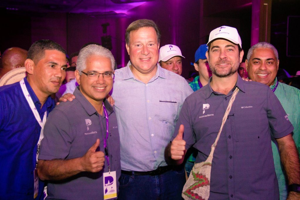 José Isabel Blandón, Juan Carlos Varela y Mario Etchelecu del Partido Panameñista.