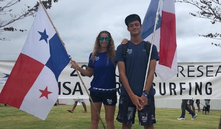 Sonia junto a su hijo en el evento internacional. /Foto Cortesía/COP