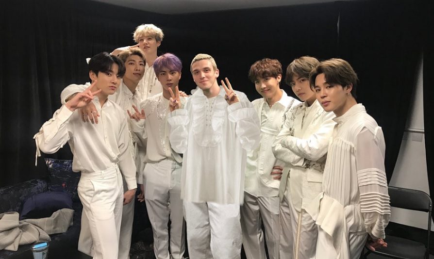 BTS y Lauv. Foto Twitter