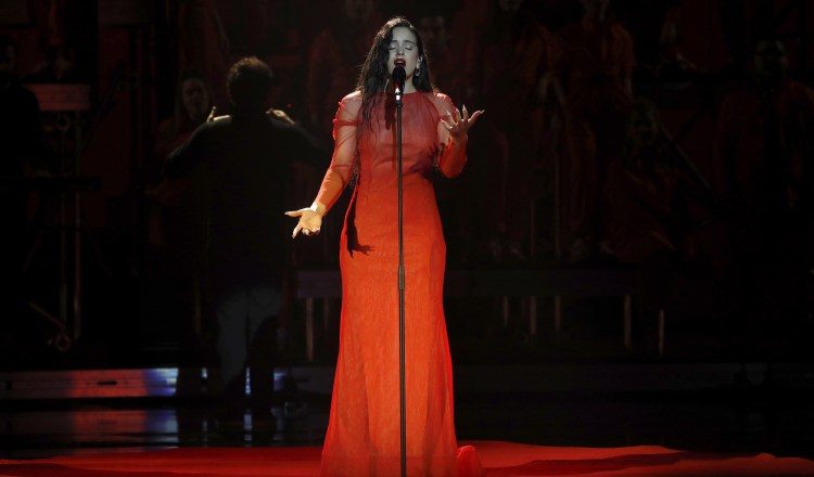 Su actuación en los Premios Goya 2019. EFE