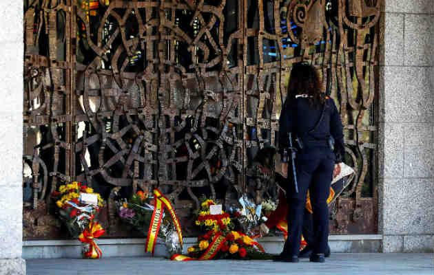 Panteón donde fueron inhumados ayer los restos del dictador Francisco Franco en el cementerio de Mingorrubio. Foto/EFE
