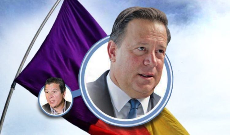 "Popi" y Juan Carlos Varela en el escrutinio hasta de su propio partido.
