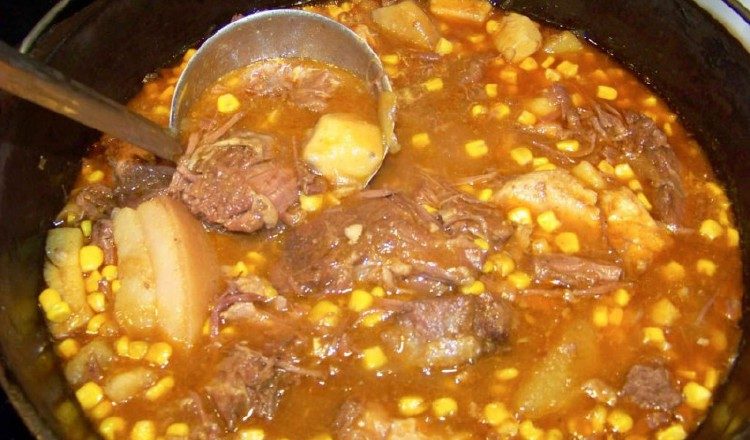 Ajiaco, un estofado de tasajo. Mire qué otros ingredientes lleva. Cortesía