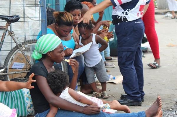 Nicaragüenses llegan a Panamá.