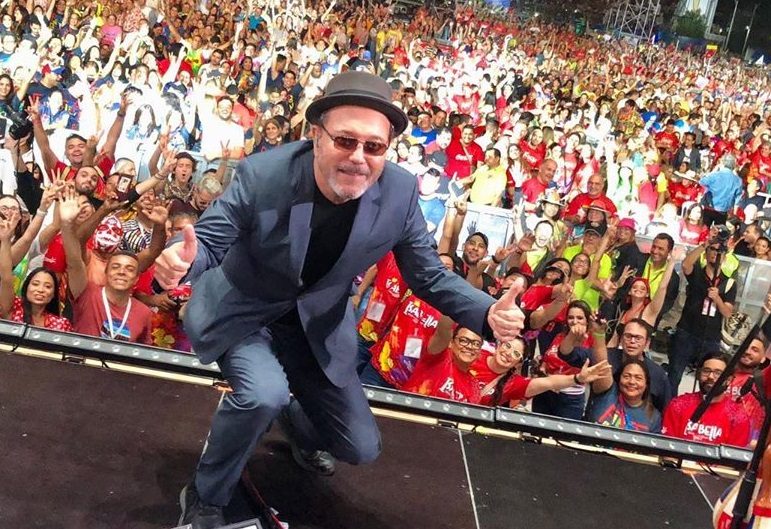 Rubén Blades en un concierto en Barranquilla. Foto: Instagram