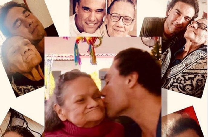 Fotos que compartió recientemente Eduardo Yáñez junto a su mamá. Foto: IG Eduardo Yáñez