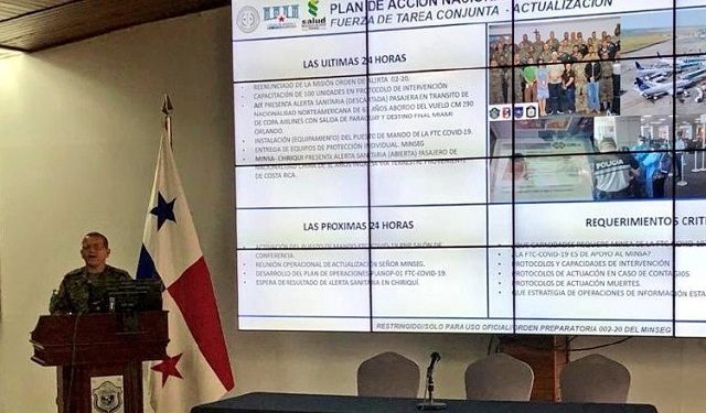 Los estamentos de seguridad se reunieron ayer en la sede de la Policía Nacional en Ancón. Foto: Cortesía