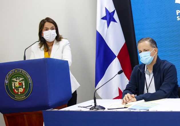 La ministra de Educación, Maruja Gorday de Villalobos, se refirió el lunes a los criterios para la educación virtual.