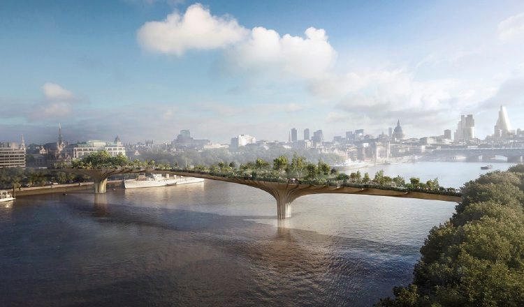Garden Bridge (puente jardín) de Londres. EFE