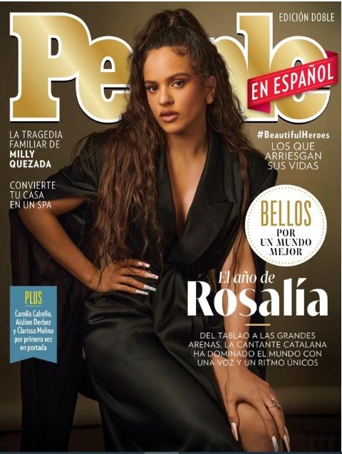 Rosalía en la portada de 'People'.  Instagram