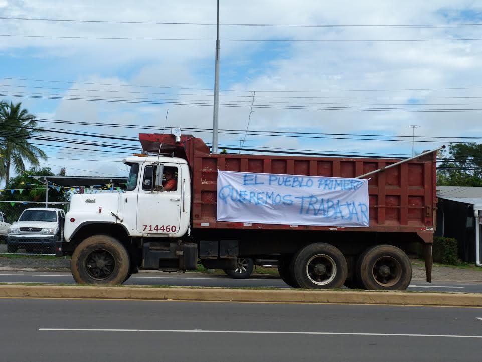 Medio centenar de camiones están parados en los límites entre Costa Rica y Panamá. Fotos: Archivo/Ilustrativa.,