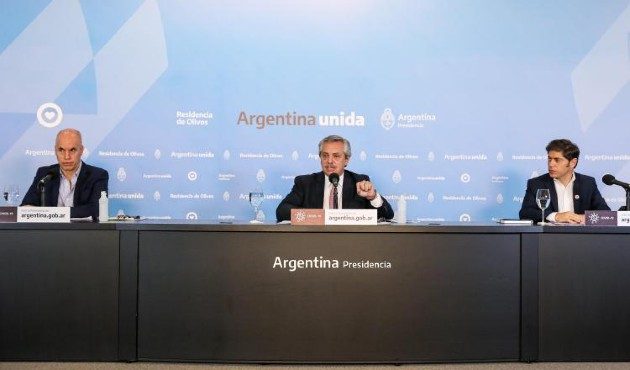 Está claro que la Argentina quiere encontrar un acuerdo con los acreedores, dijo el presidente argentino Alberto Fernández. EFE