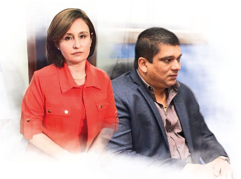 Kenia Porcell y Daniel Arroyo.