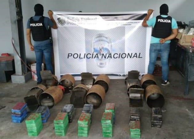 Llevaba 63 kilogramos de cocaína escondidos en cilindros de gas. Foto: Diómedes Sánchez.