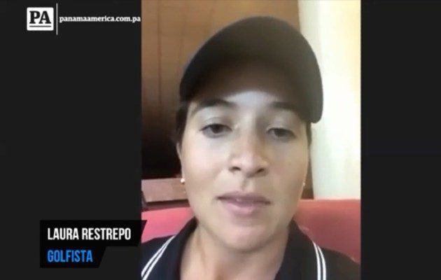 Golfista panameña Laura Restrepo a las grandes.