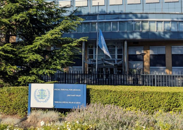 Vista del Tribunal Especial para el Líbano, en la ciudad holandesa de Leischendam.  La explosión en el puerto de Beirut ha obligado a este organismo de justicia a aplazar para el 18 de agosto el anuncio de la sentencia sobre el asesinato del exprimer ministro libanés Rafic Hariri. EFE.
