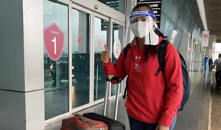 Jiménez se practicó una prueba de COVID antes de viajar. Cortesía