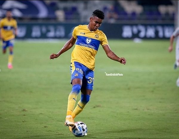 Eduardo Guerrero  del  Maccabi Tel Aviv. Foto:@eguerreroo9