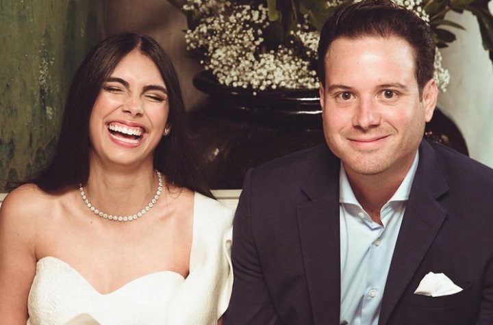 Elizabeth Grimaldo y su esposo. Instagram