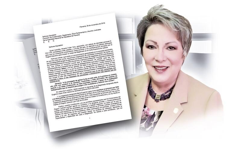 María Eugenia López,magistrada de la Sala Penal de la Corte Suprema de Justicia.