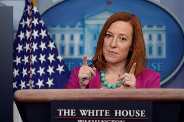 La portavoz de la Casa Blanca, Jen Psaki.