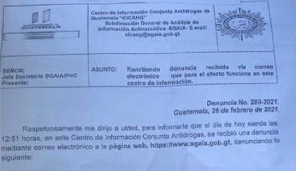 Informe de la denuncia
