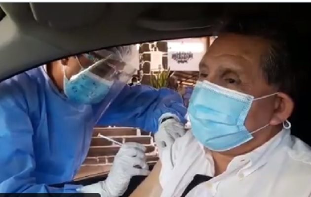 Venancio Caballero recibirá hoy su vacuna.