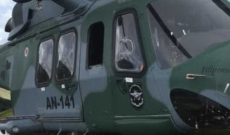 Helicóptero presidencial enviada a EE.UU. durante el varelismo.