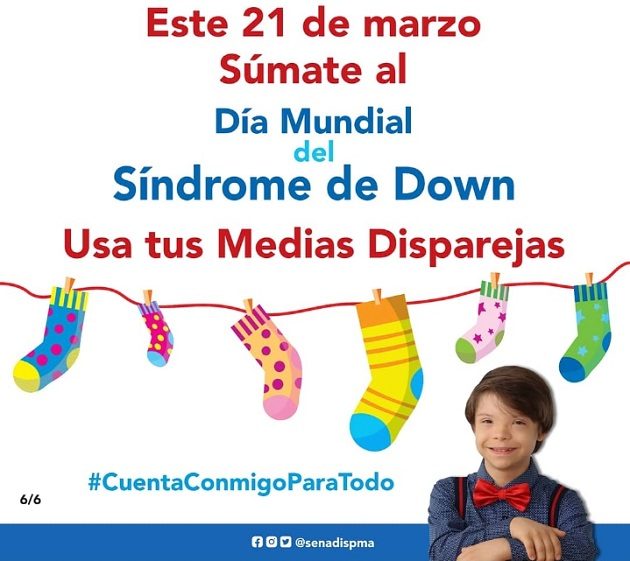 Con el uso de  medias llamativas de distintos pares, se busca lograr una mayor conciencia acerca de la dignidad de las personas con discapacidad intelectual.