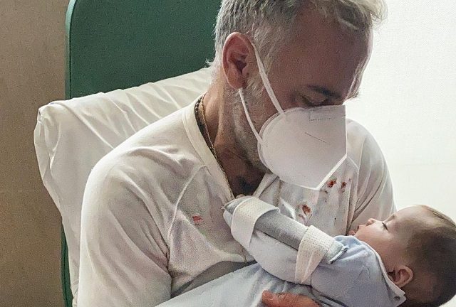 Gianluca Vacchi y su hija, Blue Jerusalema. Foto: Instagram / @gianlucavacchi