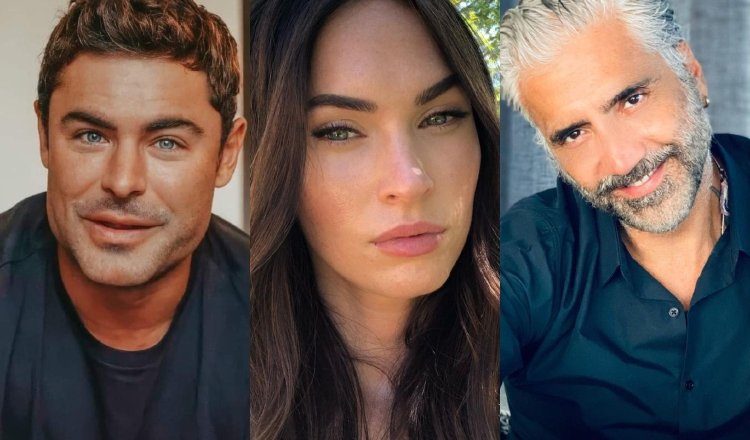 Zac Efron, Megan Fox y Alejandro Fernández. Instagram