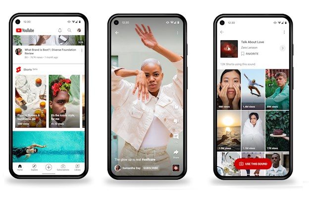 Grabación en el app Shorts de la plataforma de vídeos Youtube. Foto: EFE