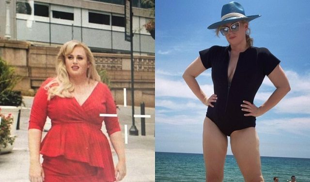 Antes y después de Rebel Wilson. Fotos: Instagram