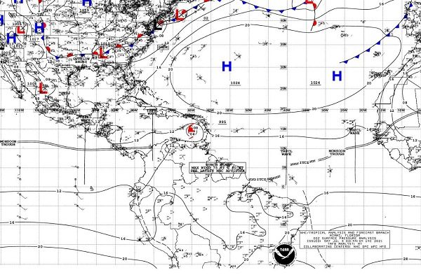 Paso de la onda tropical #12. Foto: Cortesía Sinaproc