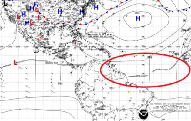 El Sinaproc emitió el sistema de alerta a la población para que esté pendiente. Foto: Cortesía Etesa