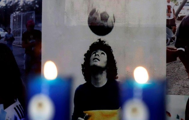 El "D10S" Argentino. Foto:EFE