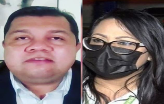 Leonardo Labrador y Ana Lorena Chang, ambos son altos funcionarios jerárquicos del Minsa. Foto: Twitter