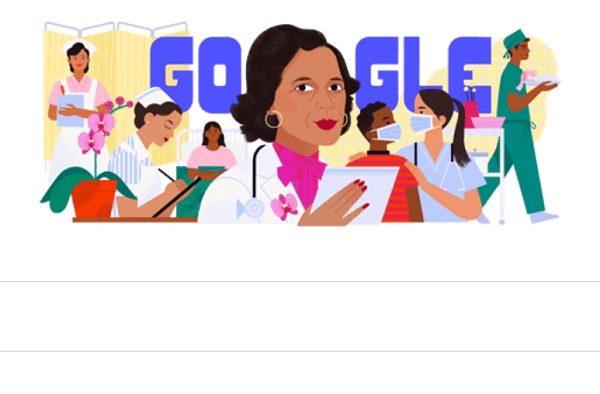 Doodle que aparece en la página de búsqueda de Google.