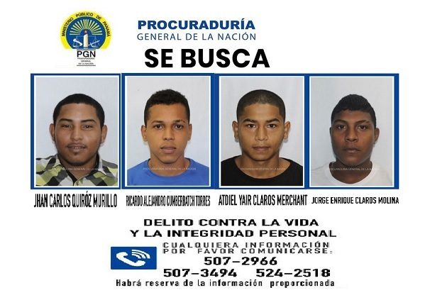 Requeridos por el asesinato de Israel Iván Duque en el corregimiento de Calidonia.