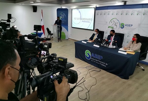 La Autoridad Nacional de los Servicios Públicos (Asep) hizo el anuncio hoy en conferencia de prensa. Foto: Cortesía Asep