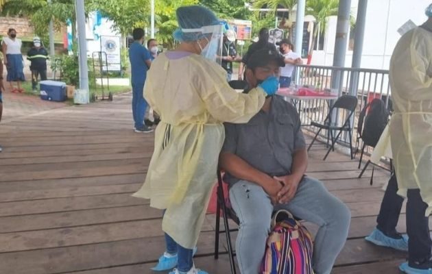 Se aplicaron 7,637 pruebas para detectar la covid-19. Foto: Cortesía