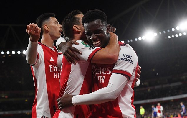 Arsenal ganó en casa 2-0 ante el Leeds United. Foto: EFE