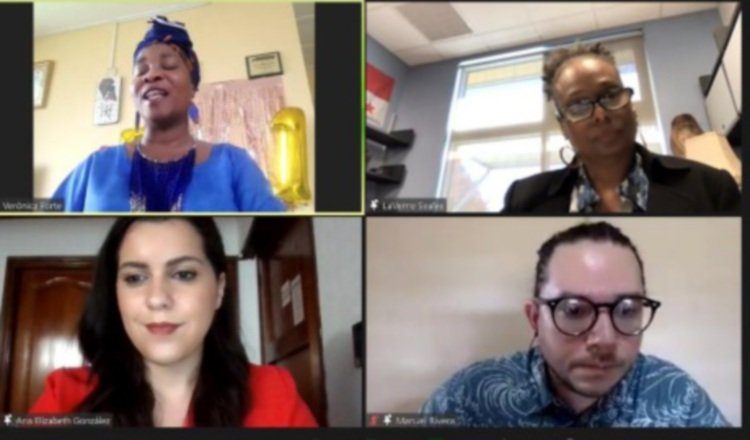Participantes de la conferencia virtual. Foto: Cortesía