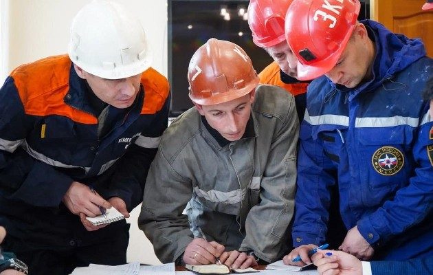 Tragedia en la mina de carbón "Listviázhnaya" en Siberia. Foto: EFE