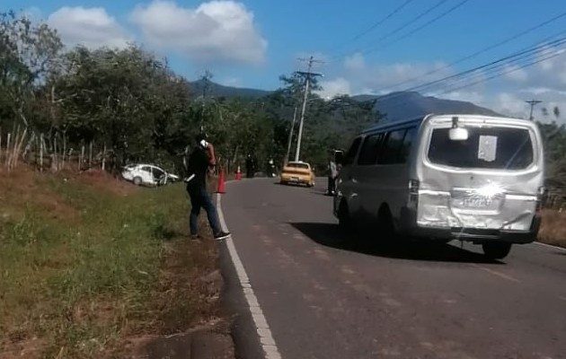 Una víctima fatal en accidente en Utivé. Foto: Cortesía