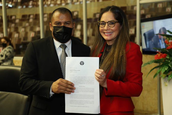 La diputada presentó el anteproyecto en la sesión de este martes, 4 de enero. Foto: Cortesía Asamblea Nacional