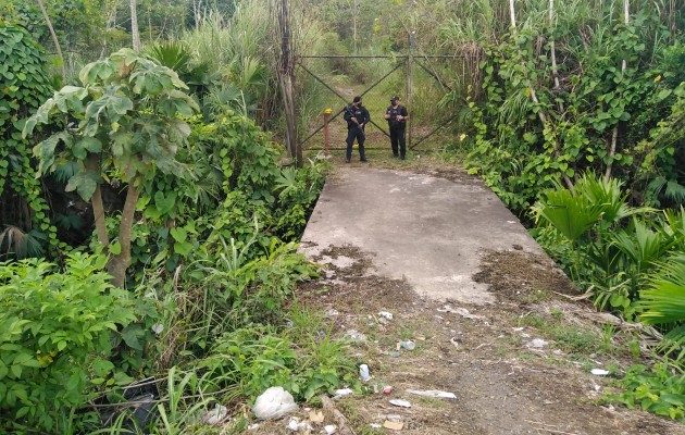 El hallazgo se dio en una finca en el sector conocido como Altos de la Gloria,. Foto. Diomedes Sánchez